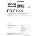 PIONEER PD-F1007/KU Service Manual PIONEER PD-F1007/KU Service Manual