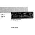 HARMAN KARDON CR151 Owners Manual HARMAN KARDON CR151 Owners Manual