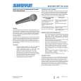 SHURE BETA 58A Owners Manual SHURE BETA 58A Owners Manual