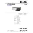 SONY CDX602 Service Manual SONY CDX602 Service Manual