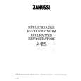 ZANUSSI ZI7160 Owners Manual ZANUSSI ZI7160 Owners Manual