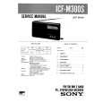 SONY ICFM300S Service Manual SONY ICFM300S Service Manual
