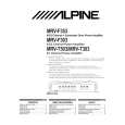 ALPINE MRVF303 Owners Manual ALPINE MRVF303 Owners Manual