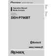 PIONEER DEH-P790BT/XN/UC Owners Manual PIONEER DEH-P790BT/XN/UC Owners Manual