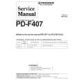 PIONEER PD-F407/RDXJ Service Manual PIONEER PD-F407/RDXJ Service Manual