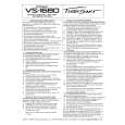 ROLAND VS-1680 Quick Start ROLAND VS-1680 Quick Start