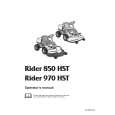 HUSQVARNA RIDER850HST Owners Manual HUSQVARNA RIDER850HST Owners Manual