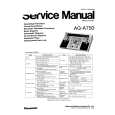 PANASONIC AG-A750 Service Manual PANASONIC AG-A750 Service Manual