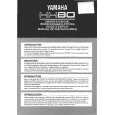 YAMAHA HH80 Owners Manual YAMAHA HH80 Owners Manual