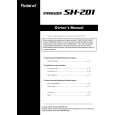 ROLAND SH-201 Owners Manual ROLAND SH-201 Owners Manual