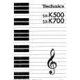 TECHNICS SX-K500 Owners Manual TECHNICS SX-K500 Owners Manual