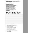 PIONEER PDP-S13-LR Owners Manual PIONEER PDP-S13-LR Owners Manual