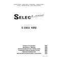 SELECLINE S2802KBSI Owners Manual SELECLINE S2802KBSI Owners Manual