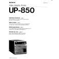 SONY UP-850 Owners Manual SONY UP-850 Owners Manual
