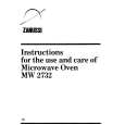 ZANUSSI MW2732 Owners Manual ZANUSSI MW2732 Owners Manual
