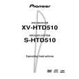 PIONEER XV-HTD510 Owners Manual PIONEER XV-HTD510 Owners Manual
