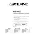ALPINE MRDF52 Owners Manual ALPINE MRDF52 Owners Manual