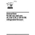 ZANUSSI Z16/12R Owners Manual ZANUSSI Z16/12R Owners Manual