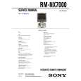 SONY RMNX7000 Instrukcja Serwisowa SONY RMNX7000 Instrukcja Serwisowa