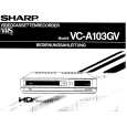 SHARP VC-A103GV Owners Manual SHARP VC-A103GV Owners Manual