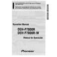 PIONEER DEH-P7000R(-W) Owners Manual PIONEER DEH-P7000R(-W) Owners Manual