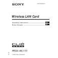SONY PEGAWL110 Owners Manual SONY PEGAWL110 Owners Manual
