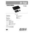 SONY XVT550 Service Manual SONY XVT550 Service Manual
