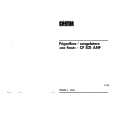 CASTOR CF831ANF Owners Manual CASTOR CF831ANF Owners Manual