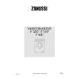 ZANUSSI F1247 Owners Manual ZANUSSI F1247 Owners Manual