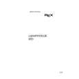 REX-ELECTROLUX RTD Owners Manual REX-ELECTROLUX RTD Owners Manual