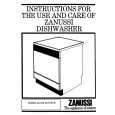 ZANUSSI DW66TCR Owners Manual ZANUSSI DW66TCR Owners Manual