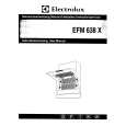 ELECTROLUX EFM638X-CH Owners Manual ELECTROLUX EFM638X-CH Owners Manual