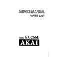 AKAI GX266D Service Manual AKAI GX266D Service Manual
