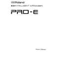 ROLAND PRO-E Owners Manual ROLAND PRO-E Owners Manual