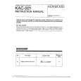 KENWOOD KAC921 Owners Manual KENWOOD KAC921 Owners Manual