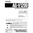 TEAC AG-V1200 Owners Manual TEAC AG-V1200 Owners Manual