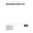 AEG EMLV 650 Owners Manual AEG EMLV 650 Owners Manual