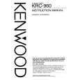 KENWOOD KRC960 Owners Manual KENWOOD KRC960 Owners Manual