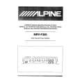 ALPINE MRV-F300 Owners Manual ALPINE MRV-F300 Owners Manual