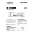 PIONEER D-9601 Owners Manual PIONEER D-9601 Owners Manual