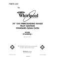 WHIRLPOOL SF300BSRW1 Parts Catalog WHIRLPOOL SF300BSRW1 Parts Catalog