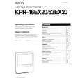 SONY KPR-53EX20 Owners Manual SONY KPR-53EX20 Owners Manual