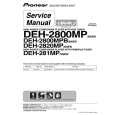 PIONEER DEH-2800MPB/X1P/EW Service Manual PIONEER DEH-2800MPB/X1P/EW Service Manual