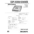 SONY CDP-X3000 Service Manual SONY CDP-X3000 Service Manual
