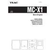 TEAC MC-X1 Owners Manual TEAC MC-X1 Owners Manual