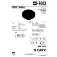 SONY XS7603 Service Manual SONY XS7603 Service Manual