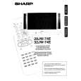 SHARP 28JW74E Owners Manual SHARP 28JW74E Owners Manual