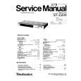 TECHNICS STZ200 Service Manual TECHNICS STZ200 Service Manual