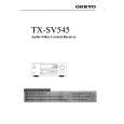 ONKYO TX-SV545 Owners Manual ONKYO TX-SV545 Owners Manual