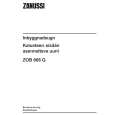 ZANUSSI ZOB668QN Owners Manual ZANUSSI ZOB668QN Owners Manual